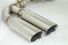 KREISSIEG CAT-BACK F1 SOUND VALVETRONIC EXHAUST SYSTEM STAINLESS STEEL FLOATING CURL TAIL SANDBLASTED KSG LOGO MARK TURBO MODEL FOR PORSCHE 955 CAYENNE TURBO  PCAYS-01-STAINLESS-TURBO