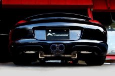 KREISSIEG FIRST CAT-BACK F1 SOUND VALVETRONIC EXHAUST SYSTEM TITANIUM FLOATING CURL TAIL SANDBLASTED KSG LOGO MARK PDK LATE MODEL FOR PORSCHE 987 CAYMAN KOUKI  P987CL-08-TITANIUM-PDK
