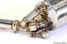 KREISSIEG CAT-BACK F1 SOUND VALVETRONIC EXHAUST SYSTEM STAINLESS STEEL FLOATING CURL TAIL SANDBLASTED KSG LOGO MARK 4S MODEL FOR PORSCHE PANAMERA 4S V8 PPANT-01-STAINLESS-4S