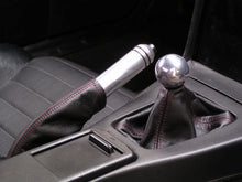 ZOOM ENGINEERING EUNOS NA ROASTER MANUAL CAR SHIFT BOOTS SYNTHETIC LEATHER BLACK COLOR WHITE STITCH FOR MAZDA MX-5 MIATA 8492