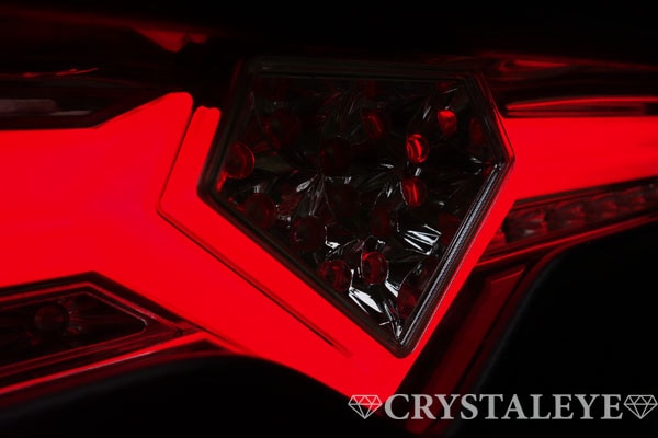 CRYSTAL EYE FIBER LED REAR FOG LAMP RED TYPE FOR TOYOTA 86 SUBARU BRZ J001IR