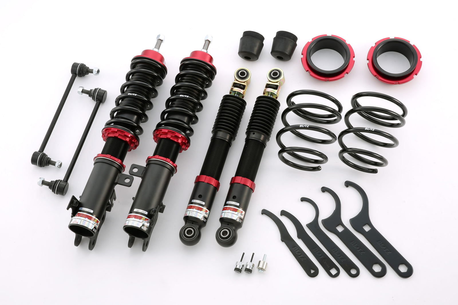 BLITZ ZZ-R COILOVER SUSPENSION SET FOR SUZUKI SPACIA CUSTOM Z MK42S R06A-WA04A (TURBO NA) 92494