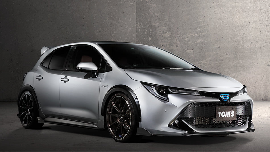 TOMS OVERFENDER FRONT REAR SET ABS WHITE PEARL CRYSTAL SHINE 070 FOR TOYOTA COROLLA SPORT ZWE211 NRE22 53800-TZE21-W