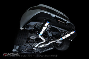 RSE FULL TITANIUM MUFFLER EXHAUST TYPE-D FOR NISSAN FAIRLADY Z RZ34 VR30 RB6090-NS21D