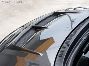 J'S RACING AERO BONNET TYPE-S FULL CARBON FOR HONDA CIVIC FD2 K20A ABS-D2-CC