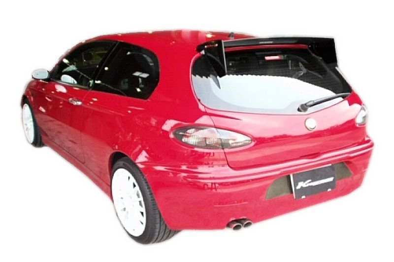 KREISSIEG CAT-BACK F1 SOUND VALVETRONIC EXHAUST SYSTEM STAINLESS STEEL BILLET FLOATING CURL TAIL SANDBLASTED KSG LOGO MARK FOR ALFA ROMEO 147 2.0 TS  AL147TS-04-STAINLESSBILLET