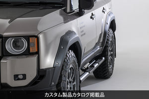 JAOS FENDER GARNISH TYPE-X PAINTED MATTE BLACK FOR TOYOTA LAND CRUISER 250 TRJ250W GDJ250W B135068MB