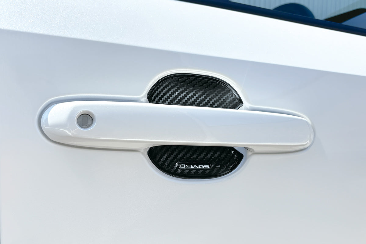 JAOS DOOR HANDLE PROTECTOR CARBON LOOK TYPE-C FOR TOYOTA LAND CRUISER 250 TRJ250W GDJ250W B636103