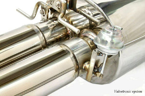 KREISSIEG FIRST CAT-BACK F1 SOUND VALVETRONIC EXHAUST SYSTEM TITANIUM FLOATING CURL TAIL SANDBLASTED KSG LOGO MARK FOR BMW E64 CABRIOLET M6 BME63-01-TITANIUM-E64