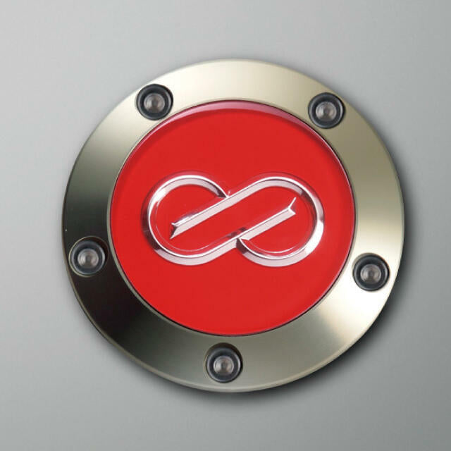 ENKEI RACING CENTER CAP SCREW FASTENING TYPE RED CAA51B-10-R