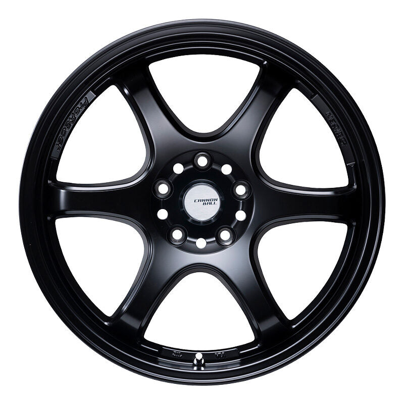 5ZIGEN CANNON BALL 17X7.0 +45 5-114.3 SEMI GLOSS BLACK CAB7704554SB