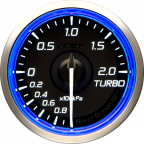 DEFI RACER GAUGE N2 PLUS TURBO -100kPa~+200kPa 52MM BLUE DF19101