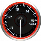 DEFI RACER GAUGE N2 PLUS VOLTMETER 10~15V 60MM RED DF19802