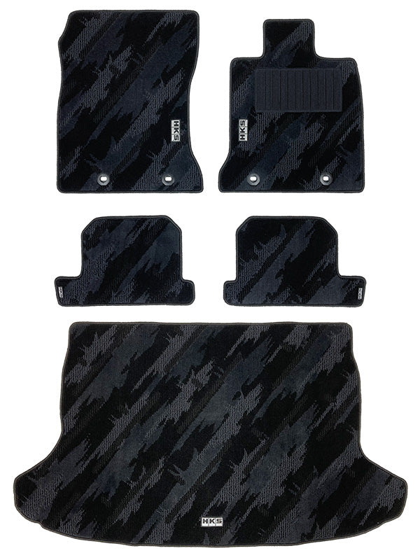HKS FLOOR AND LUGGAGE MATS OCT RHD SET OF 5 FOR TOYOTA GR86 ZN8 53001-AT032