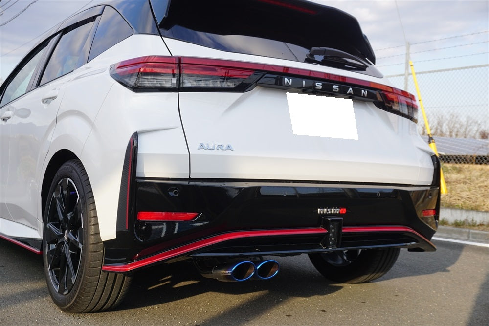 EXART ONE MUFFLER STAINLESS STEEL OVAL TAIL (110MM X 70MM) EXHAUST EXHAUST FOR NISSAN AURA NISMO 6AA-FE13 HR12DE EA02-NS102-S