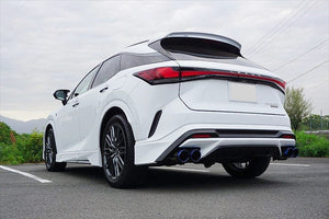 EXART ONE MUFFLER SPORTS SOUND TITANIUM OVAL TAILPIPE (110MM X 70MM 4 PIPES) EXHAUST EXHAUST FOR LEXUS RX500H 5AA-TALH17 T24A-FTS EA02-LX111-FT-F-SPORT-STANDARD-BUMPER-&-REAR-BUMPER-SPOILER-SPORTY-AERO-PACKAGE