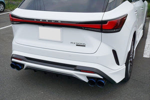 EXART ONE MUFFLER SPORTS SOUND CARBON FIBER OVAL TAILPIPE (110MM X 70MM 4 PIPES) EXHAUST EXHAUST FOR LEXUS RX500H 5AA-TALH17 T24A-FTS EA02-LX111-FC-F-SPORT-STANDARD-BUMPER-&-REAR-BUMPER-SPOILER-SPORTY-AERO-PACKAGE