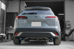 EXART ONE MUFFLER STAINLESS STEEL OVAL TAIL (120MM X 85MM 2 PIECES) EXHAUST EXHAUST FOR TOYOTA COROLLA CROSS 6AA-ZVG11 HYBRID 2ZR-FXE 2ZR-1NM-1MM EA02-TY115-S