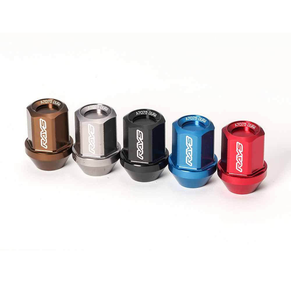 RAYS DURA-LOCK&NUT L32 5H 20PC M12X1.5 GM (GUNMETAL) 74020001104GM