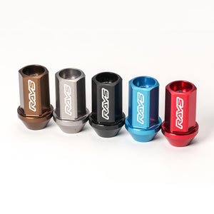 RAYS DURA-LOCK&NUT L42 STRAIGHT M12X1.25 BK (BLACK) 74020001010BK - Black Hawk Japan