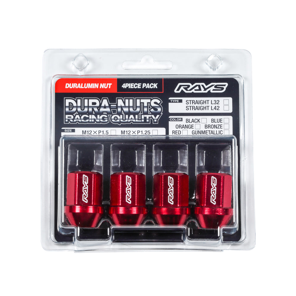 RAYS DURA-NUT 4PC L32 STRAIGHT M12X1.5 BR BRONZE 74020001136BR