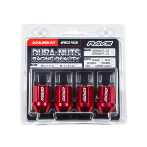 RAYS DURA-NUT 4PC L32 STRAIGHT M12X1.5 BR BRONZE 74020001136BR