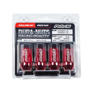 RAYS DURA-NUT 4PC L42 STRAIGHT M12X1.25 BR BRONZE 74020001027BR