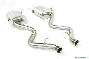 KREISSIEG CAT-BACK F1 SOUND VALVETRONIC EXHAUST SYSTEM STAINLESS STEEL FLOATING CURL TAIL SANDBLASTED KSG LOGO MARK FOR BMW E90 M3  BME90-03-STAINLESS