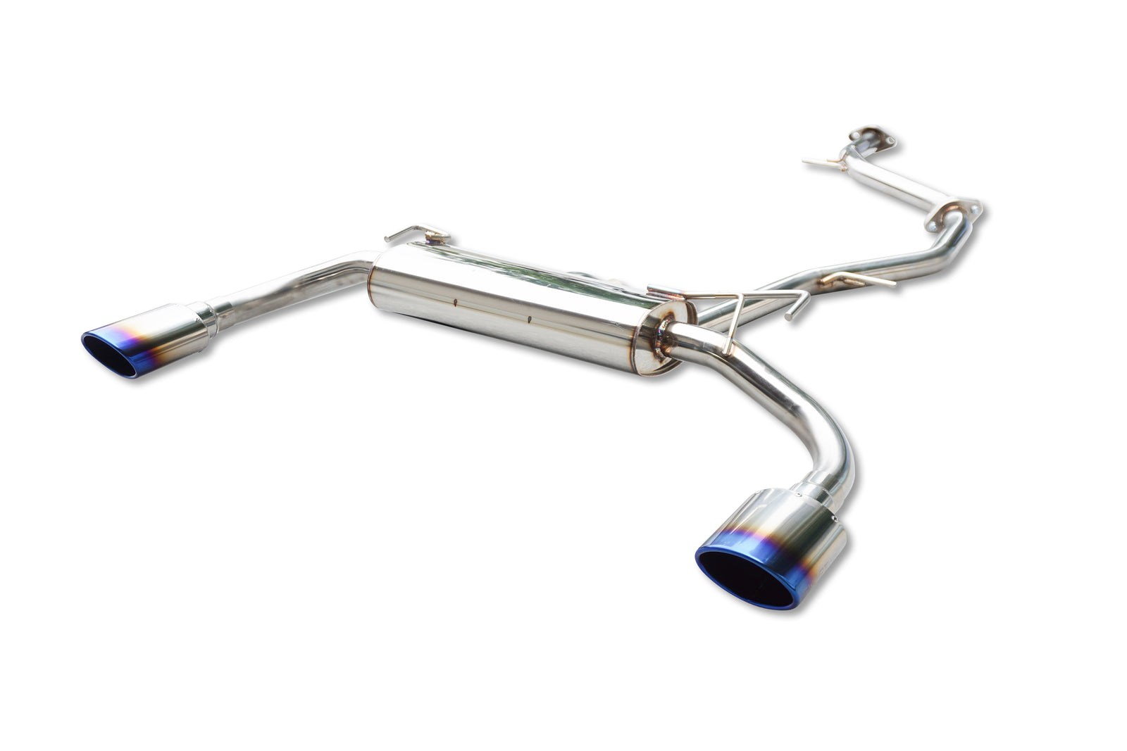 EXART ONE MUFFLER TITANIUM OVAL TAIL (120MM X 85MM 2 PIECES) EXHAUST EXHAUST FOR TOYOTA COROLLA CROSS 6AA-ZVG11 HYBRID 2ZR-FXE 2ZR-1NM-1MM EA02-TY115-T