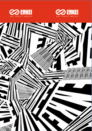 ENKEI EK DAZZLE WHEEL STICKER 99000-EKDWS