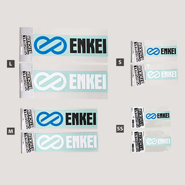 ENKEI ENKEI LOGO STICKER WHITE M ST-EK-MW