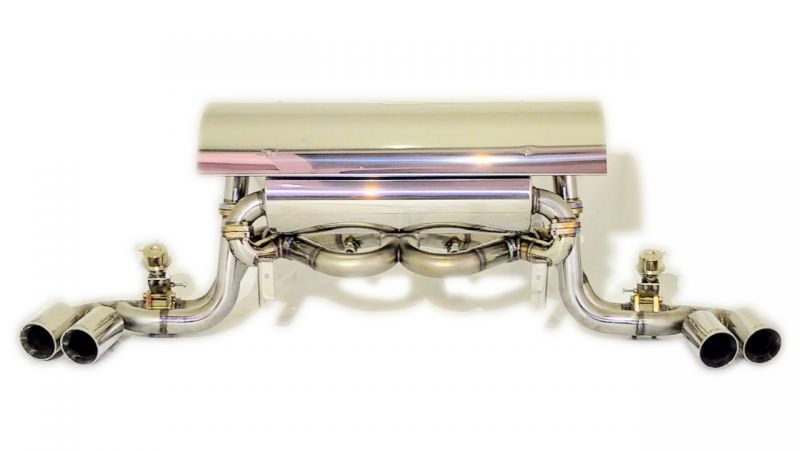 KREISSIEG F1 SOUND VALVETRONIC EXHAUST SYSTEM SUPER HOWLING VER. TITANIUM FLOATING CURL TAIL SANDBLAST KSG LOGO MARK FOR FERRARI F360 MODENA SPIDER F360-13-TITANIUM-MODENA