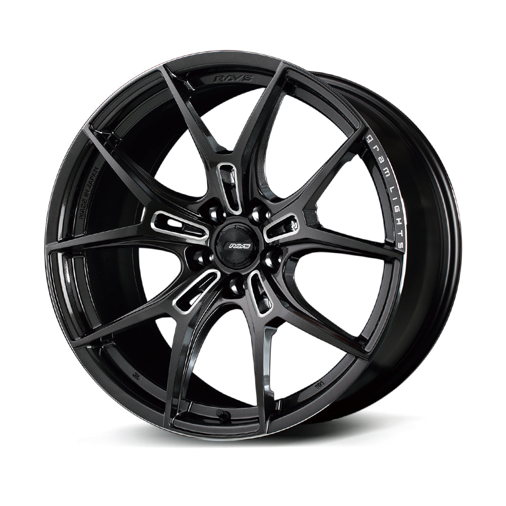 RAYS GRAM LIGHTS 57FXZ 20X8.5J +38 5X114.3 SUPER DARK GUNMETAL MACHINED RIM EDGE DC(AAC) 58150853895AAC