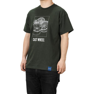 RAYS OFFICIAL T-SHIRT 24S-H SIZE XL FOREST GREEN FOR  7409030020128