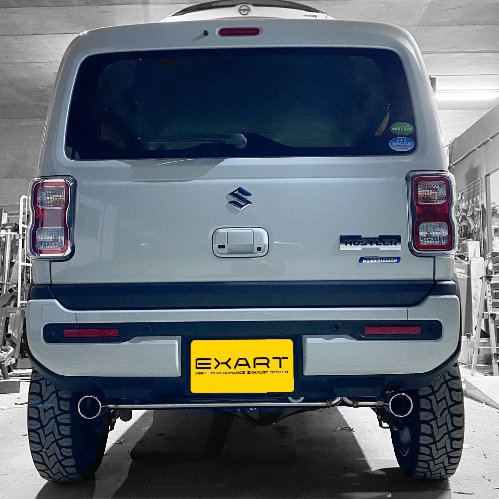 EXART ONE MUFFLER EXHAUST EXHAUST FOR SUZUKI HUSTLER HYBRID X G TURBO 4WD 4AA-MR52S R06A EA02-SZ101