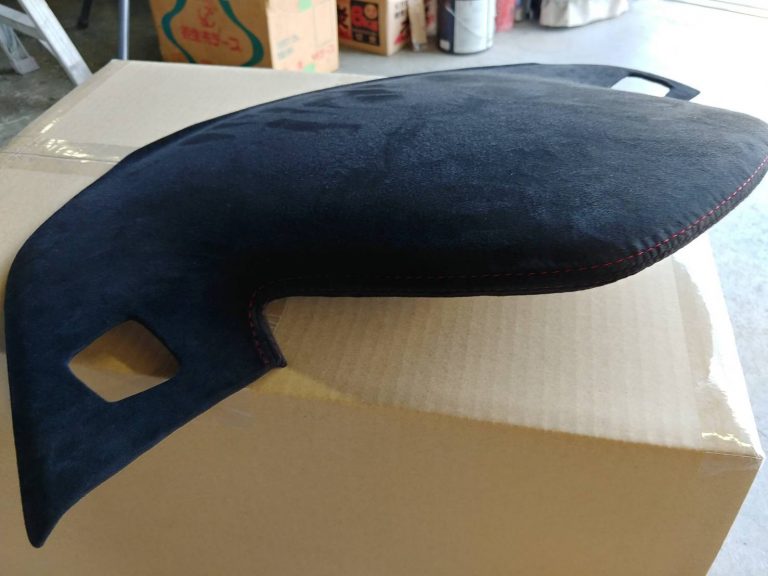 DROPIN METER HOOD COVER BLACK SUEDE CENTER DISPLAY SILVER STITCHING FOR HONDA S660 JW5 S6-MFCO-BLACK-SILVER-CENTER