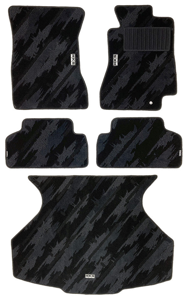 HKS FLOOR AND LUGGAGE MATS OCT RHD SET OF 5 FOR TOYOTA SUPRA JZA80 53001-AT024