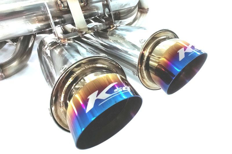KREISSIEG F1 SOUND VALVETRONIC EXHAUST SYSTEM TITANIUM TAIL SANDBLASTED KSG LOGO MARK FOR LAMBORGHINI COUNTACH ANV LAC-02-TITANIUM