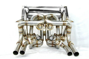 KREISSIEG F1 SOUND VALVETRONIC EXHAUST SYSTEM TITANIUM TAIL SANDBLASTED KSG LOGO MARK WITHOUT BUMPER FOR LAMBORGHINI DIABLO GT LAD-13-TITANIUM-WITHOUTBUMPER