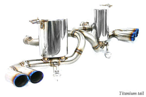 KREISSIEG F1 SOUND VALVETRONIC EXHAUST SYSTEM TITANIUM TAIL SANDBLASTED KSG LOGO MARK FOR LAMBORGHINI GALLARDO SPIDER LAG-03-TITANIUM