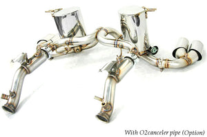 KREISSIEG F1 SOUND VALVETRONIC EXHAUST SYSTEM TITANIUM TAIL SANDBLASTED KSG LOGO MARK FOR LAMBORGHINI GALLARDO LAG-08-TITANIUM