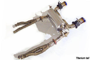 KREISSIEG F1 SOUND VALVETRONIC EXHAUST SYSTEM FULL KIT STAINLESS BLACK FLOATING CURL TAIL SANDBLASTED KSG LOGO MARK FOR LAMBORGHINI AVENTADOR SVJ LAASVJ-01-STAINLESSBLACK