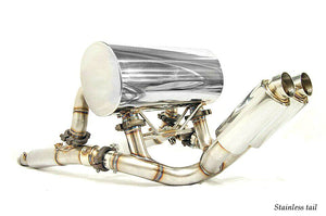 KREISSIEG F1 SOUND VALVETRONIC EXHAUST SYSTEM STAINLESS STEEL TAIL SANDBLASTED KSG LOGO MARK FOR LAMBORGHINI LP640 MURCIELAGO LAM-07-STAINLESS