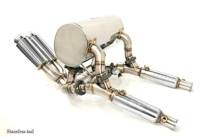 KREISSIEG F1 SOUND VALVETRONIC EXHAUST SYSTEM STAINLESS STEEL TAIL SANDBLASTED KSG LOGO MARK FOR LAMBORGHINI LP640 MURCIELAGO LAM-07-STAINLESS