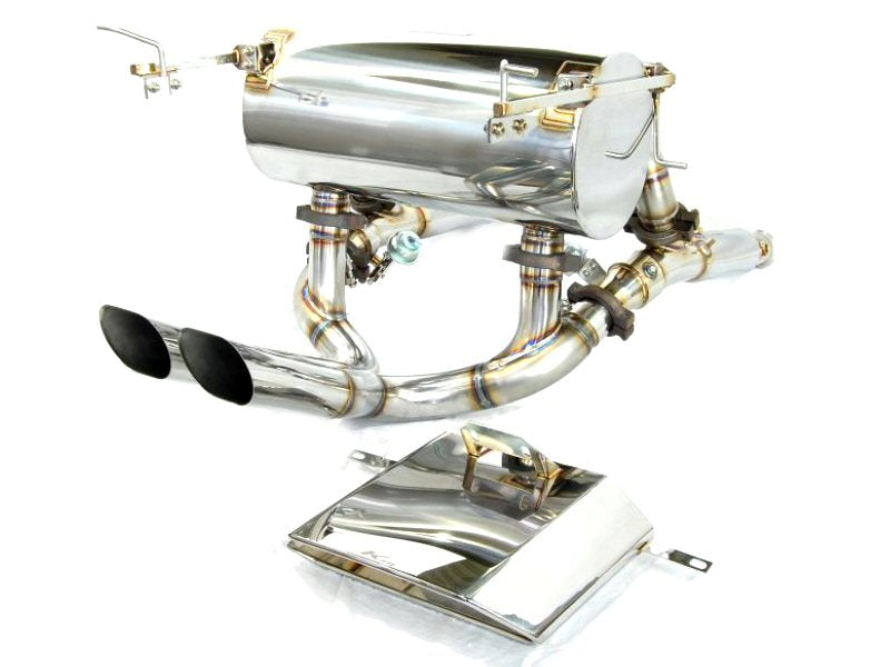 KREISSIEG F1 SOUND VALVETRONIC EXHAUST SYSTEM STAINLESS STEEL BOX TAIL BLACK FOR LAMBORGHINI MURCIELAGO LP670-4SV LAM-08-STAINLESSBLACK