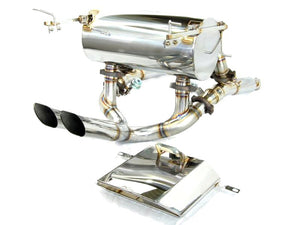 KREISSIEG F1 SOUND VALVETRONIC EXHAUST SYSTEM STAINLESS STEEL BOX TAIL BLACK FOR LAMBORGHINI MURCIELAGO LP670-4SV LAM-08-STAINLESSBLACK