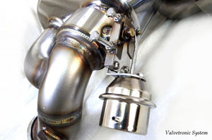 KREISSIEG CAT-BACK F1 SOUND VALVETRONIC EXHAUST SYSTEM STAINLESS STEEL BILLET FLOATING CURL TAIL SANDBLASTED KSG LOGO MARK IPS 6 SPEED AUTOMATIC FOR LOTUS EVORA LTEV-01-STAINLESSBILLET-IPS-6AT