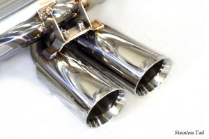 KREISSIEG CAT-BACK F1 SOUND VALVETRONIC EXHAUST SYSTEM STAINLESS STEEL FLOATING CURL TAIL SANDBLASTED KSG LOGO MARK IPS 6 SPEED AUTOMATIC FOR LOTUS EVORA LTEV-01-STAINLESS-IPS-6AT