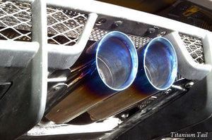 KREISSIEG CAT-BACK F1 SOUND VALVETRONIC EXHAUST SYSTEM TITANIUM FLOATING CURL TAIL SANDBLASTED KSG LOGO MARK IPS 6 SPEED AUTOMATIC FOR LOTUS EXIGE S V6 SUPERCHARGER LTEXS-01-TITANIUM-IPS-6AT