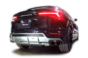 KREISSIEG F1 SOUND VALVETRONIC EXHAUST SYSTEM FULL KIT STAINLESS STEEL FLOATING CURL TAIL SANDBLASTED KSG LOGO MARK FOR LAMBORGHINI URUS LAU-01-STAINLESS